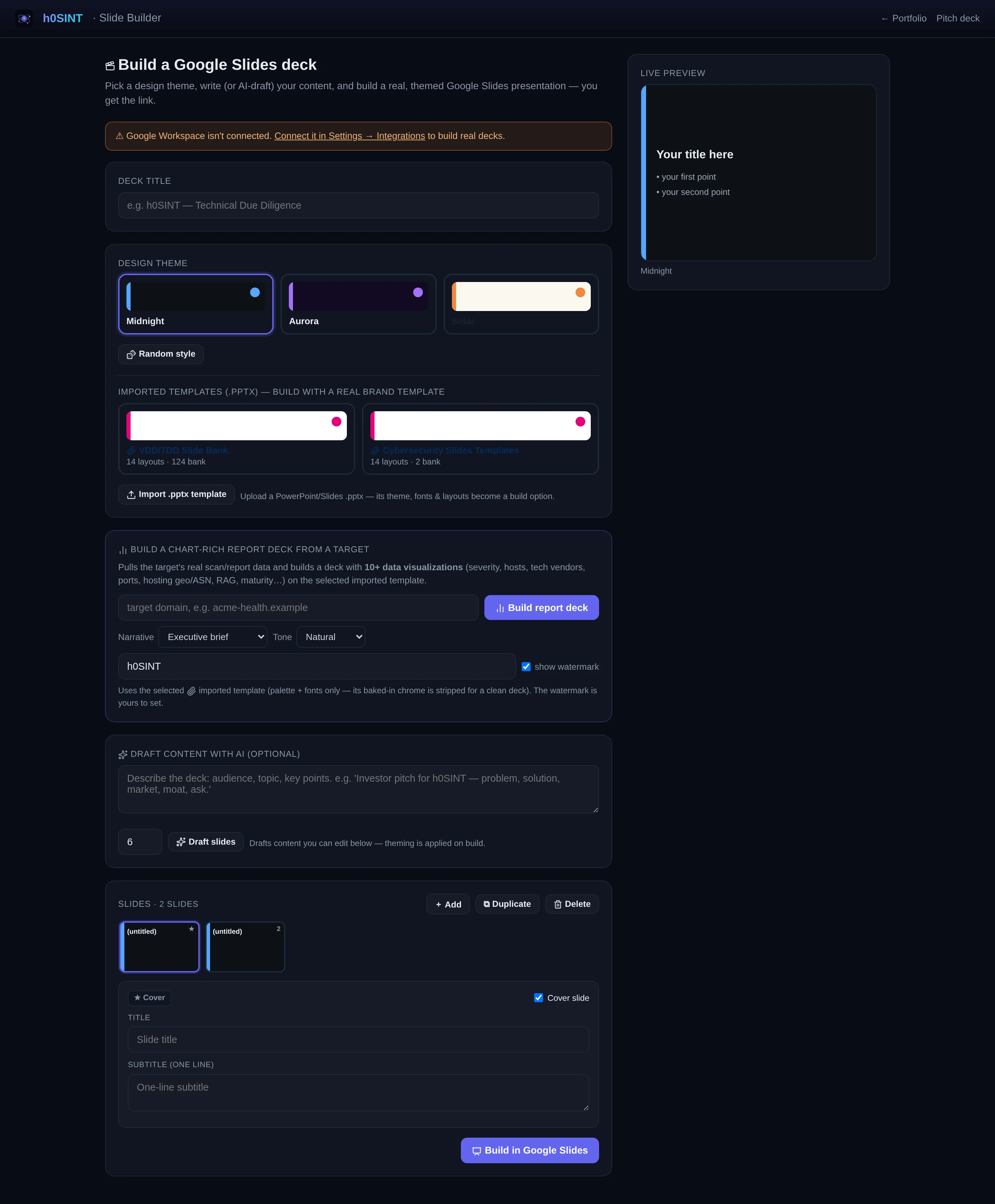 The Export Center — every format from one dataset.