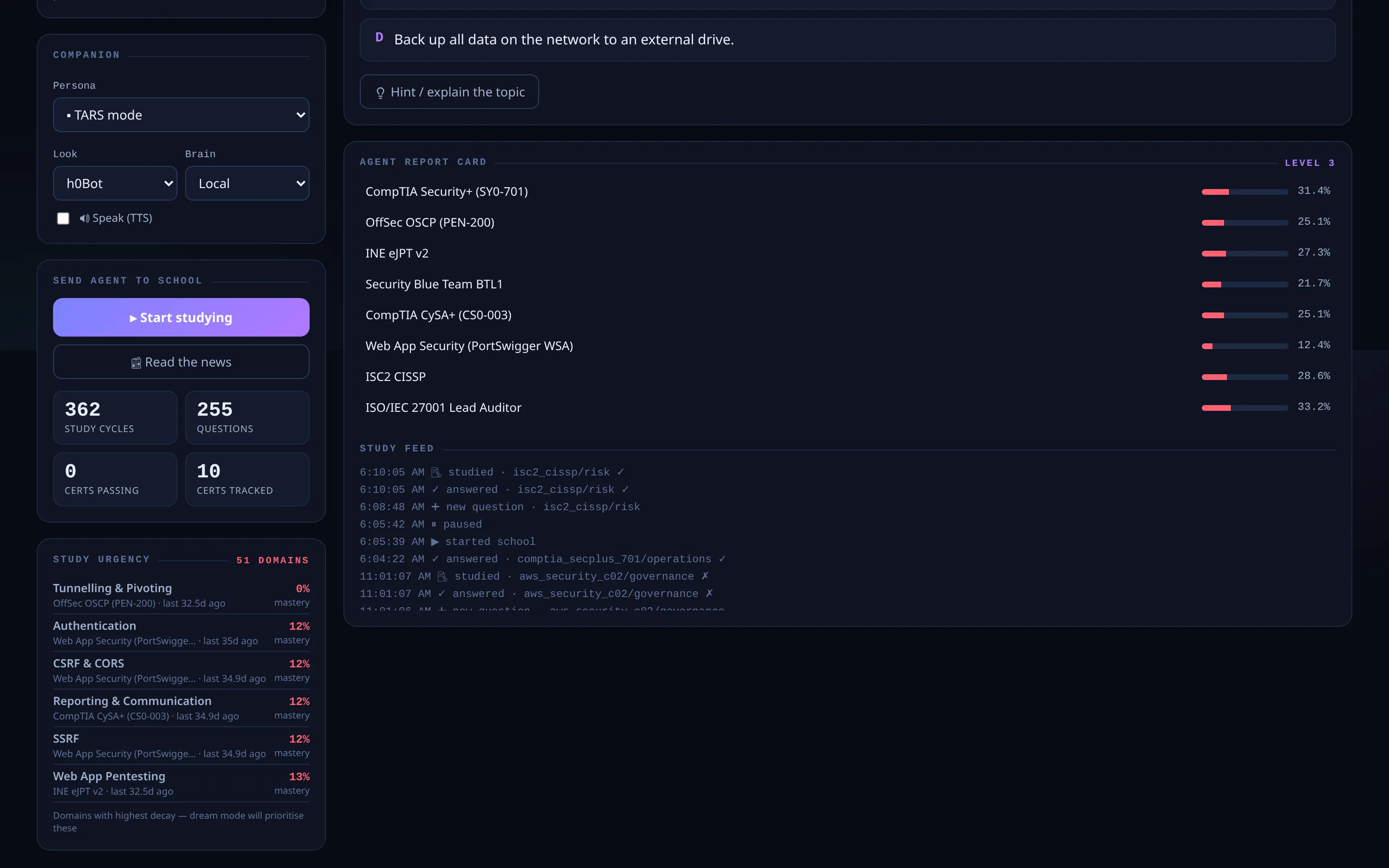 A lesson in depth — tradecraft grounded in the same reasoning engine.